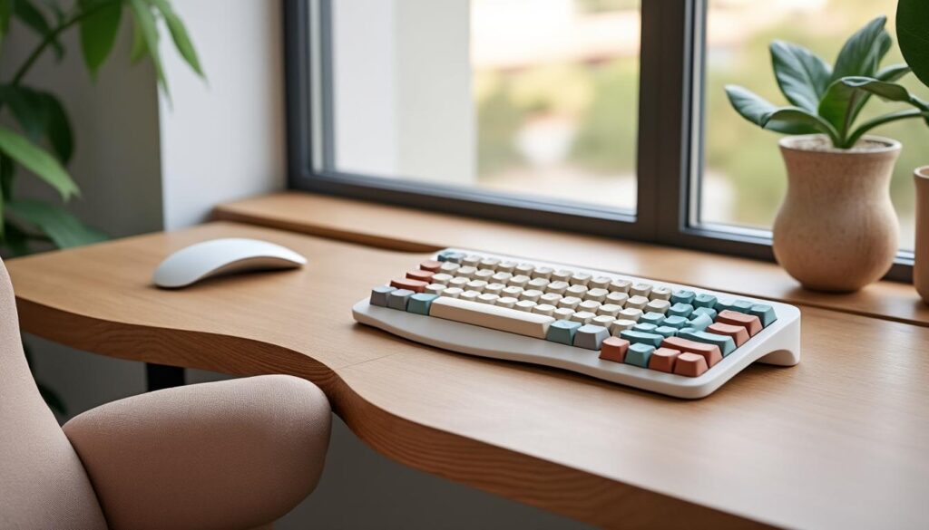 créez un clavier personnalisé unique et ergonomique, parfaitement adapté à vos besoins pour une expérience de frappe confortable et efficace.