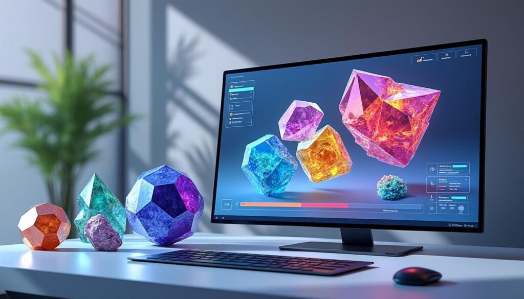 minusc est un logiciel en ligne innovant qui permet de visualiser facilement les cristaux en 3d, offrant une expérience interactive pour les amateurs et professionnels de la cristallographie.